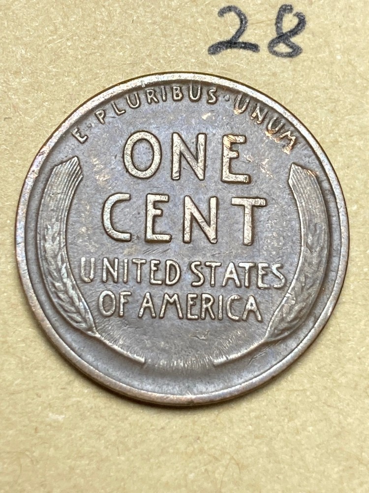 1916-D LINCOLN WHEAT CENT, "XF" condition, #28