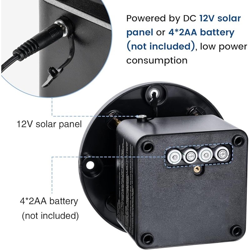 Programmable Digital Timer Deer Feeder Automatic Solar Battery Operated Durable