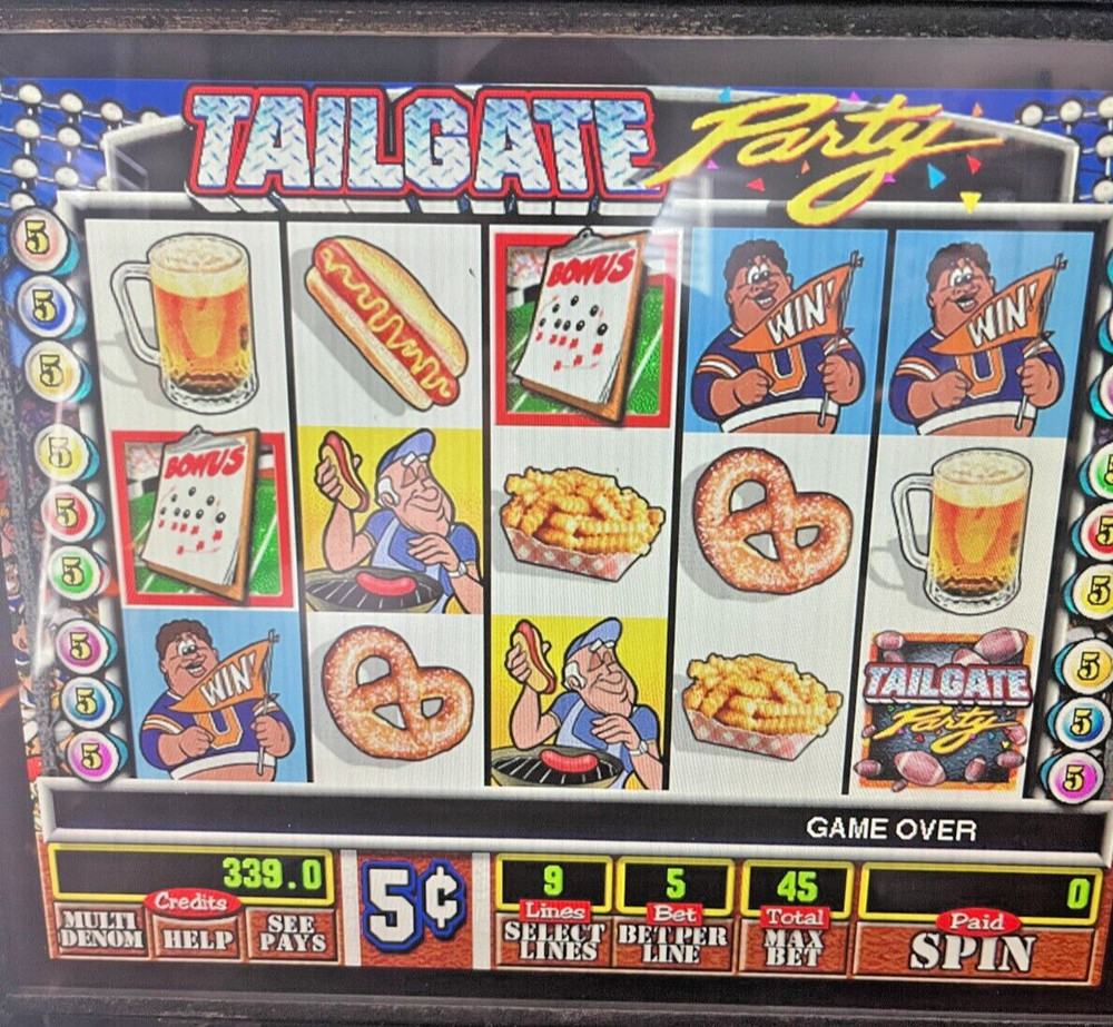 IGT I-game Tailgate Party Software 5 Reel 9 Payline Multi Denonination