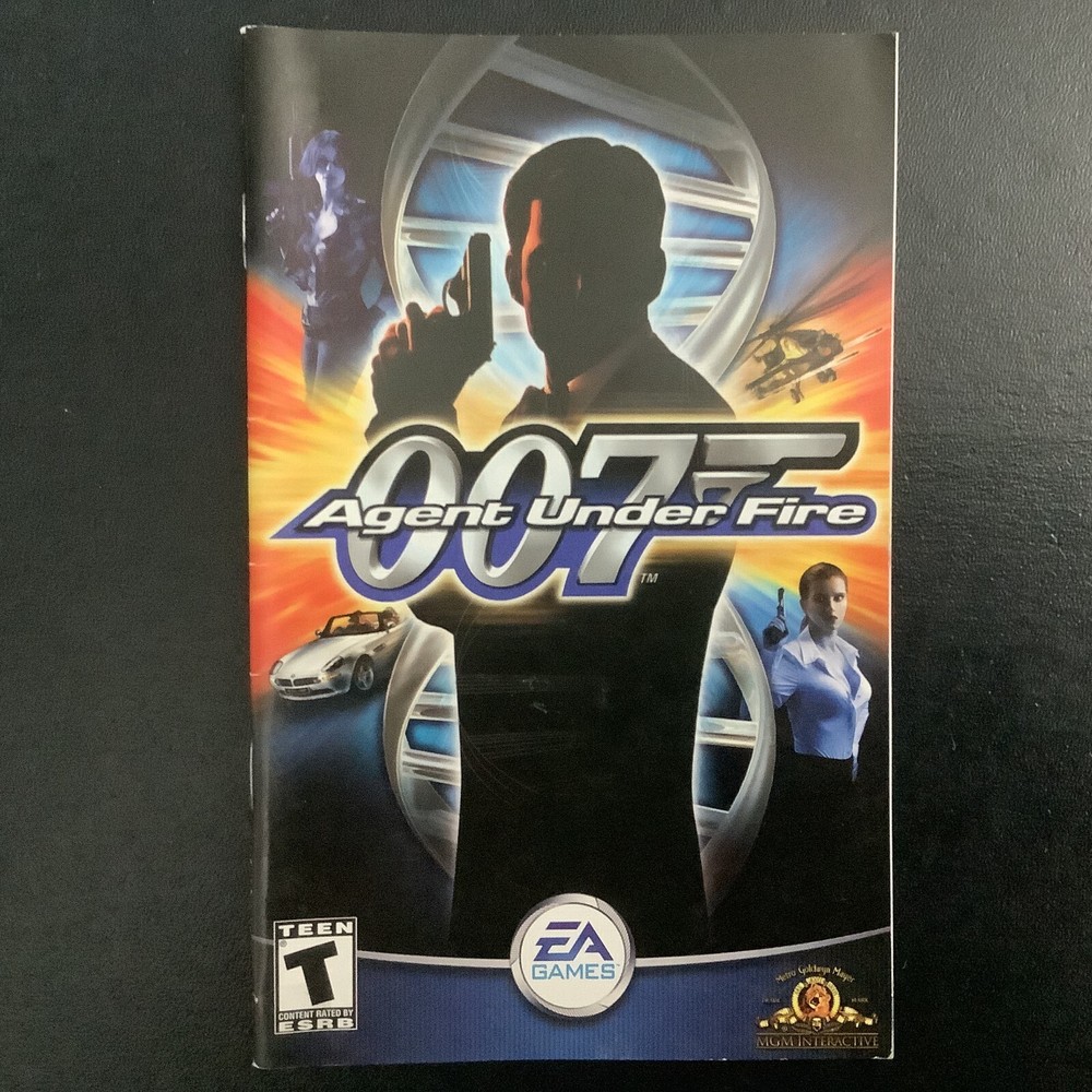 007 Agent Under Fire PS2 PlayStation 2 Instruction Manual Only