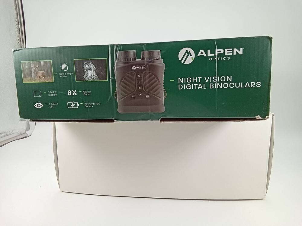 Alpen Optics Night Vision Digital Binoculars Kit with Carry Case, Strap & Tripod
