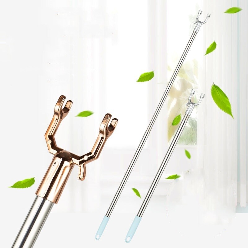 Replacement Support Pole Support Rod Reach Rod Clothesline Rods Clothes Hanger #