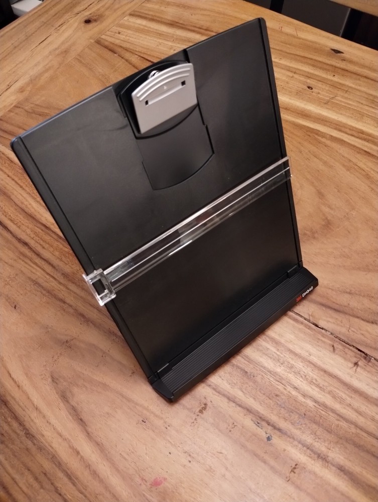 🆕 3M DH340MB Desktop Document Holder with Adjust Clip, 150 Sheet Capacity NIB
