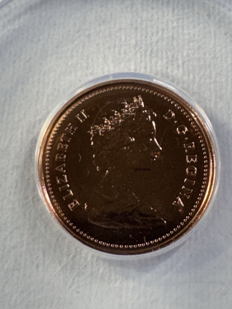 1981 Canada 1 Cent Proof Like Graded MS 66 RD by ANACS