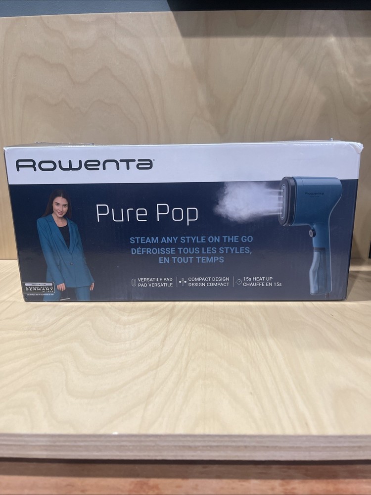 Rowenta Pure Pop Handheld Garment Steamer Blue