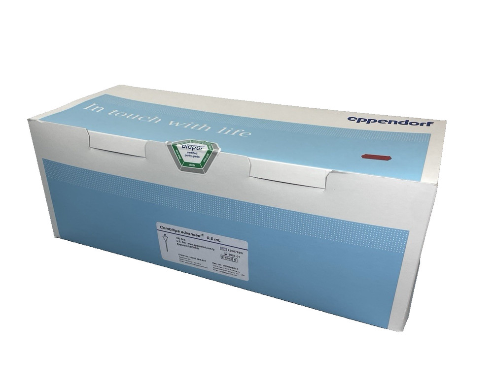 Eppendorf Combitips Advanced 0.5mL Sterile Biopur 100 Tips 0030089634