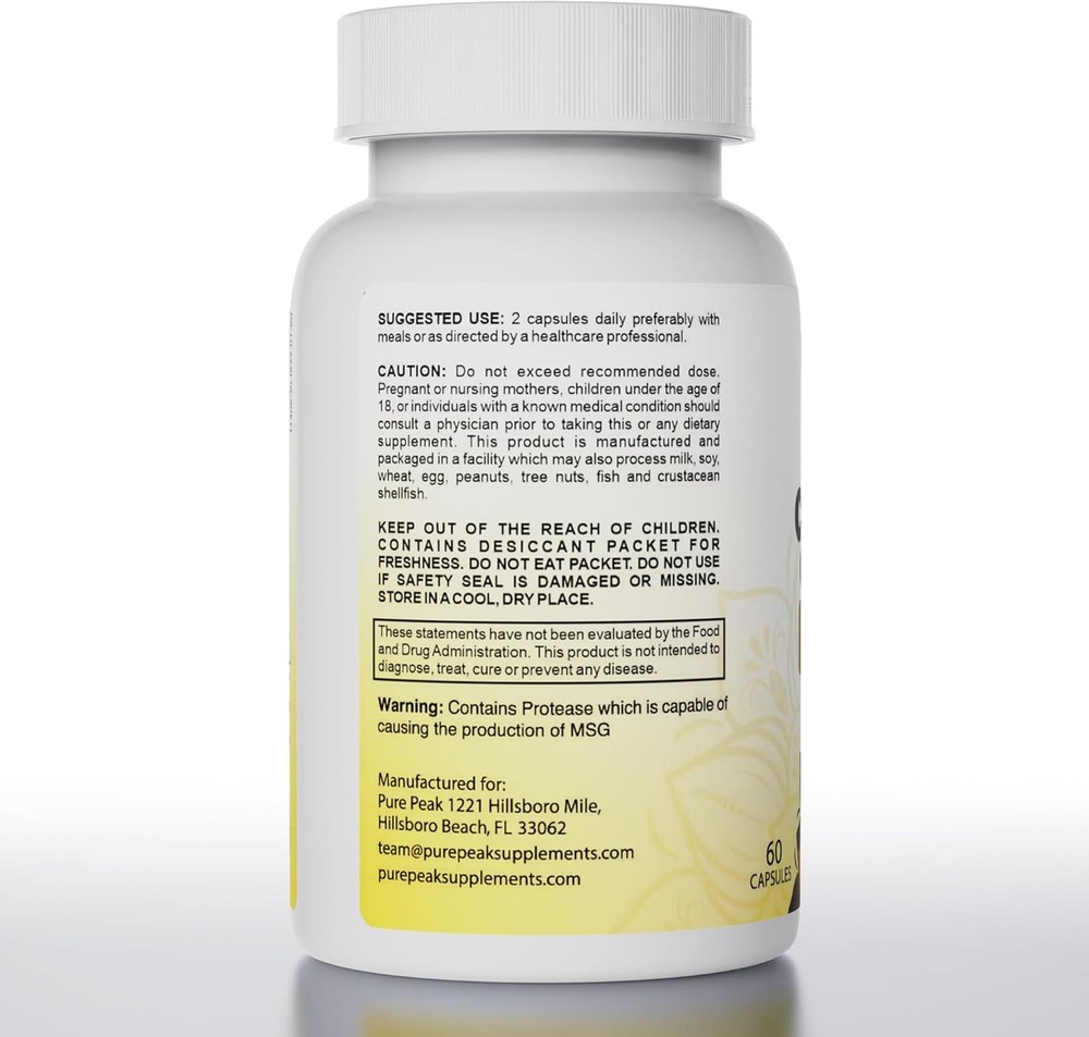 Pure Peak Candida Cleanse - Gut & Colon Support (60 Capsules)