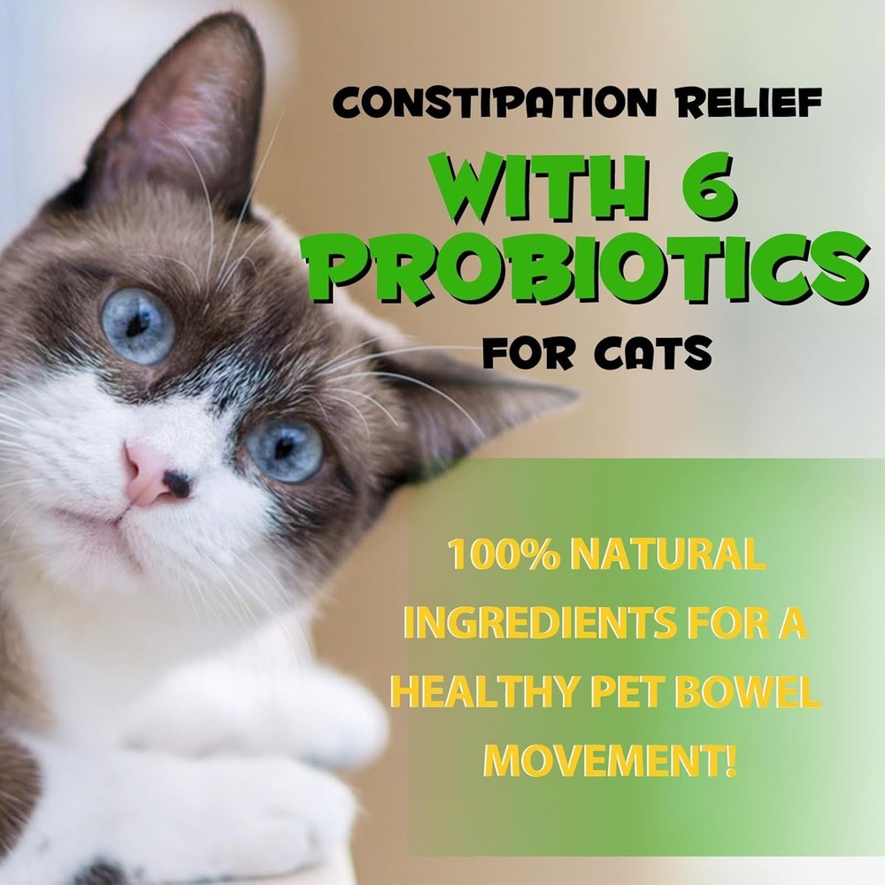 Natural Cat Laxative - Fast-Acting Constipation Relief Drops, 2 fl. oz