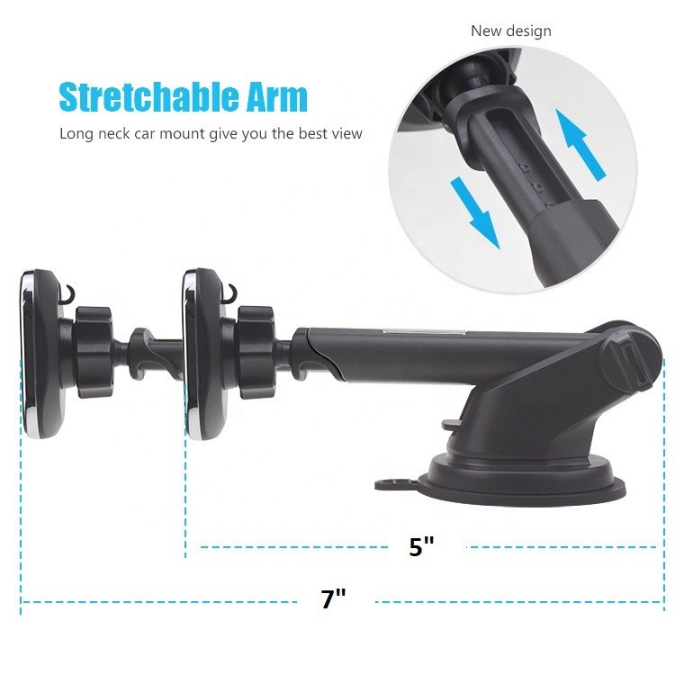 Magnetic Car Holder Windshield Dash Suction Cup Mount Stand Cell Phone (2Pack)