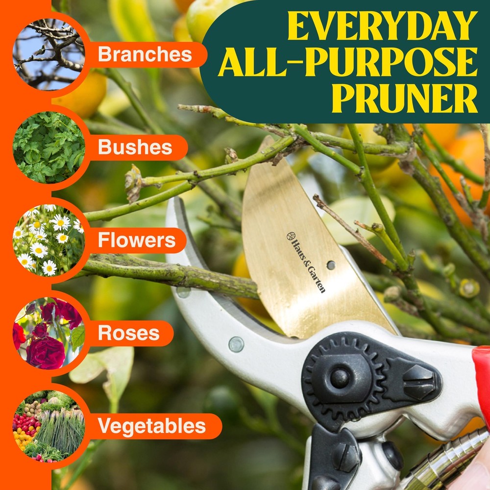 ClassicPRO 8.5" Professional Premium Titanium Bypass Pruning Shears - Use As ...