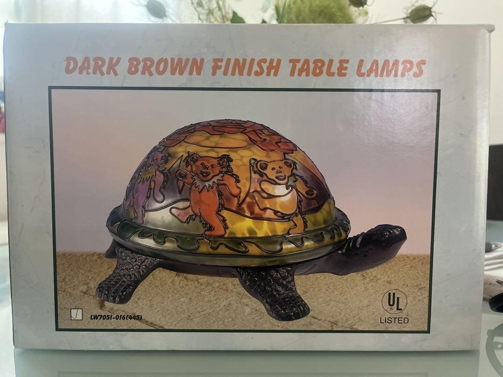 GRATEFUL DEAD Bear Turtle Lamp 2005 With box