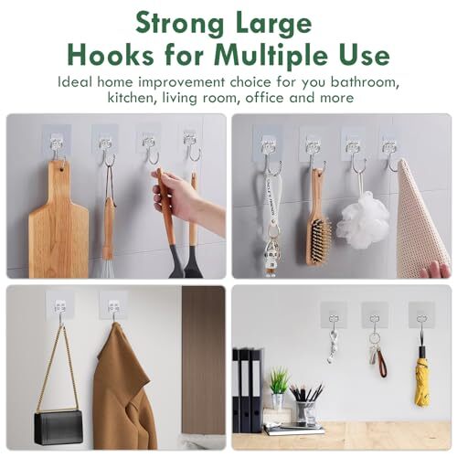 20Pck Wall Hooks Adhesive Hooks 22Lb Max Heavy Duty Adhesive Hooks Command Hooks