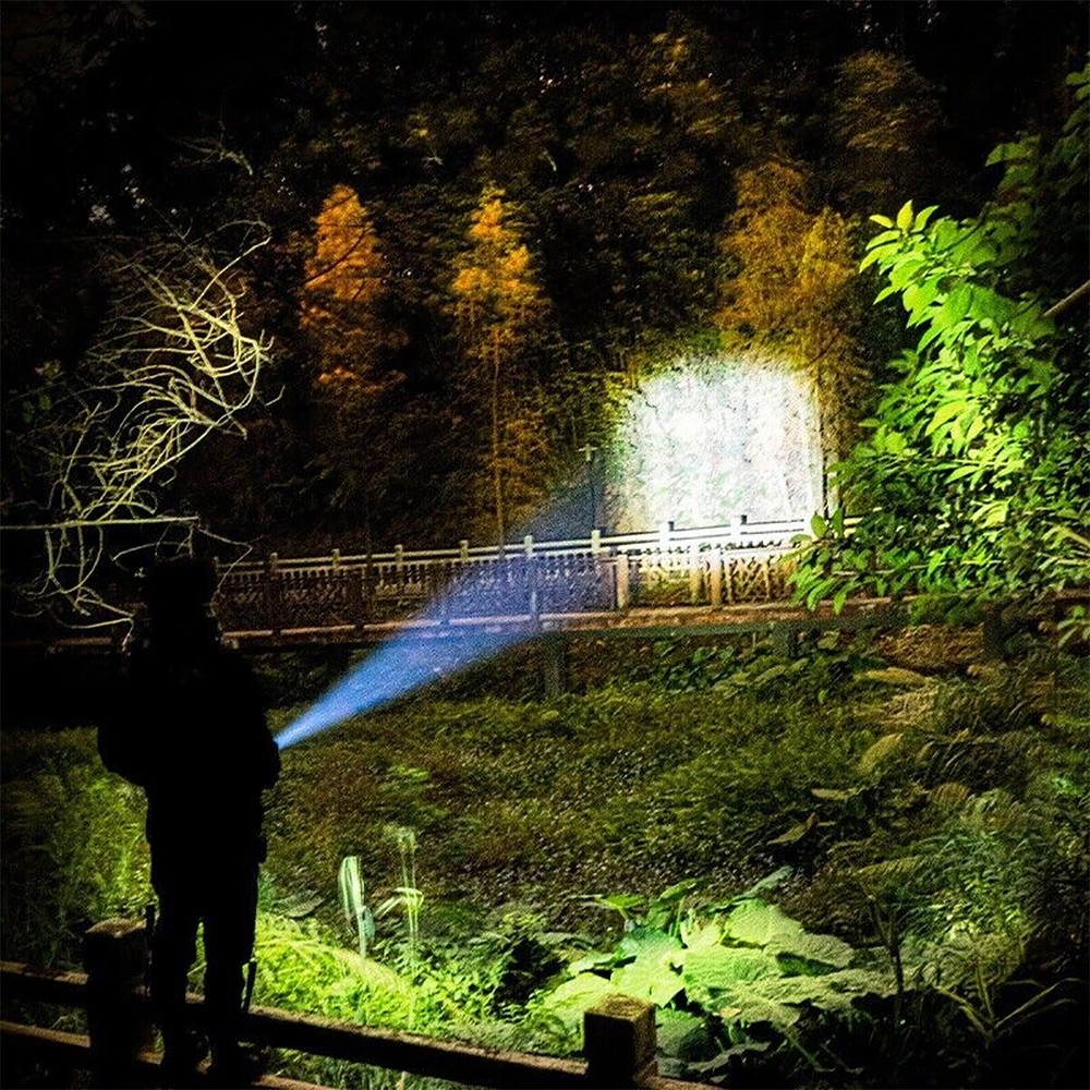 2 Pack Super-Bright LED Tactical Flashlight Torch Rechargeable