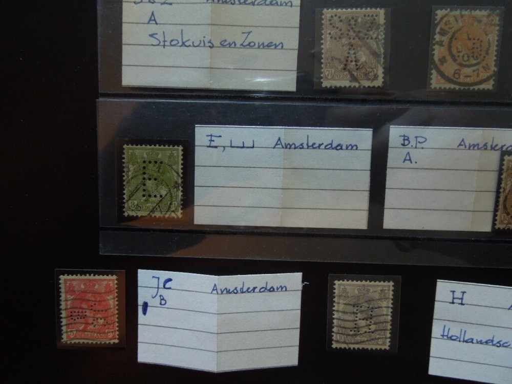 G1753 NETHERLANDS Amsterdam perfins