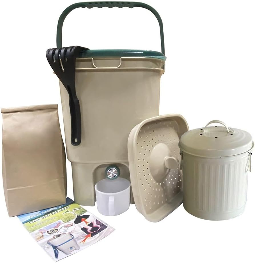 Eco-Friendly Bokashi Compost Kit for Easy Kitchen Waste Recycling