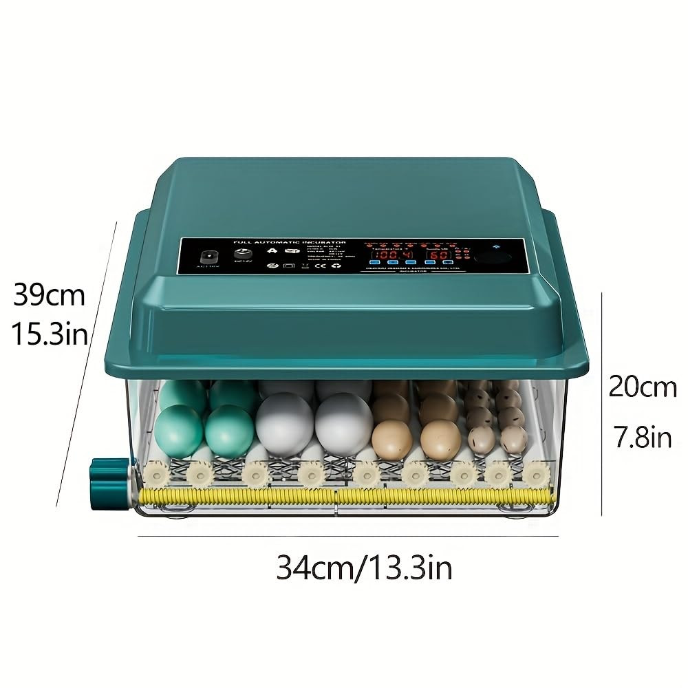 Automatic Egg Incubator 36-Tray, Digital Humidity Control with Auto Flip, Adjust