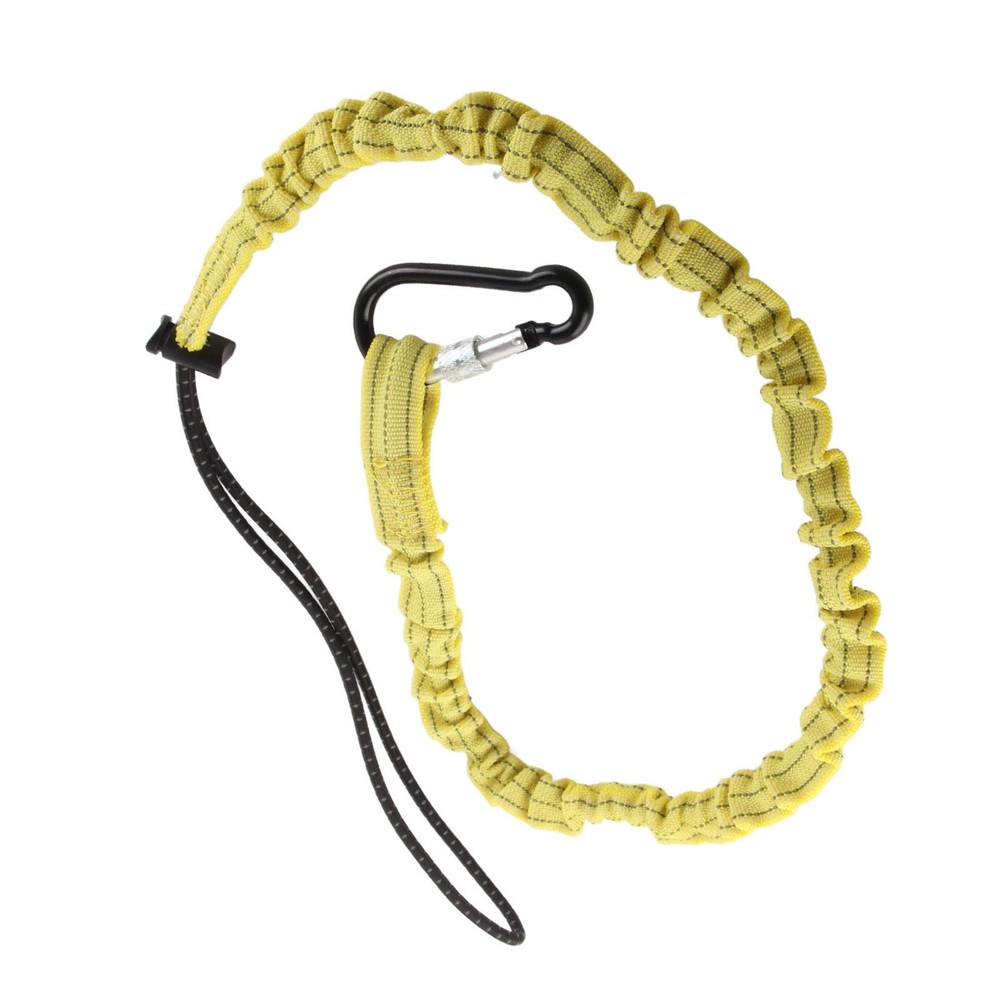 Yellow Tool Safety Tether Nylon Tool Lanyard Climbing Rope For Construction