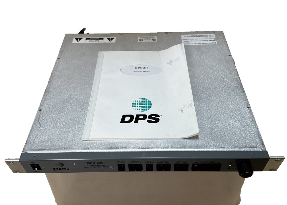 Leitch DPS-235 TRANSCODING TBC/SYNCHRONIZER-DUAL CHANNEL w Manual Ships Free