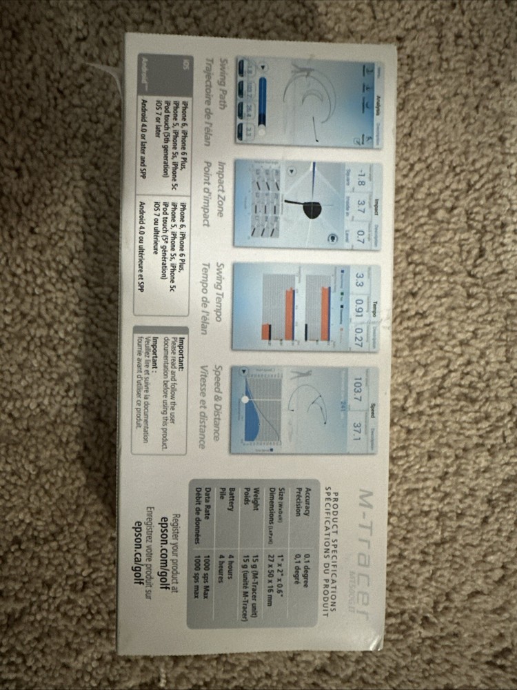Epson M-Tracer MT500G2 Golf Swing Analyzer