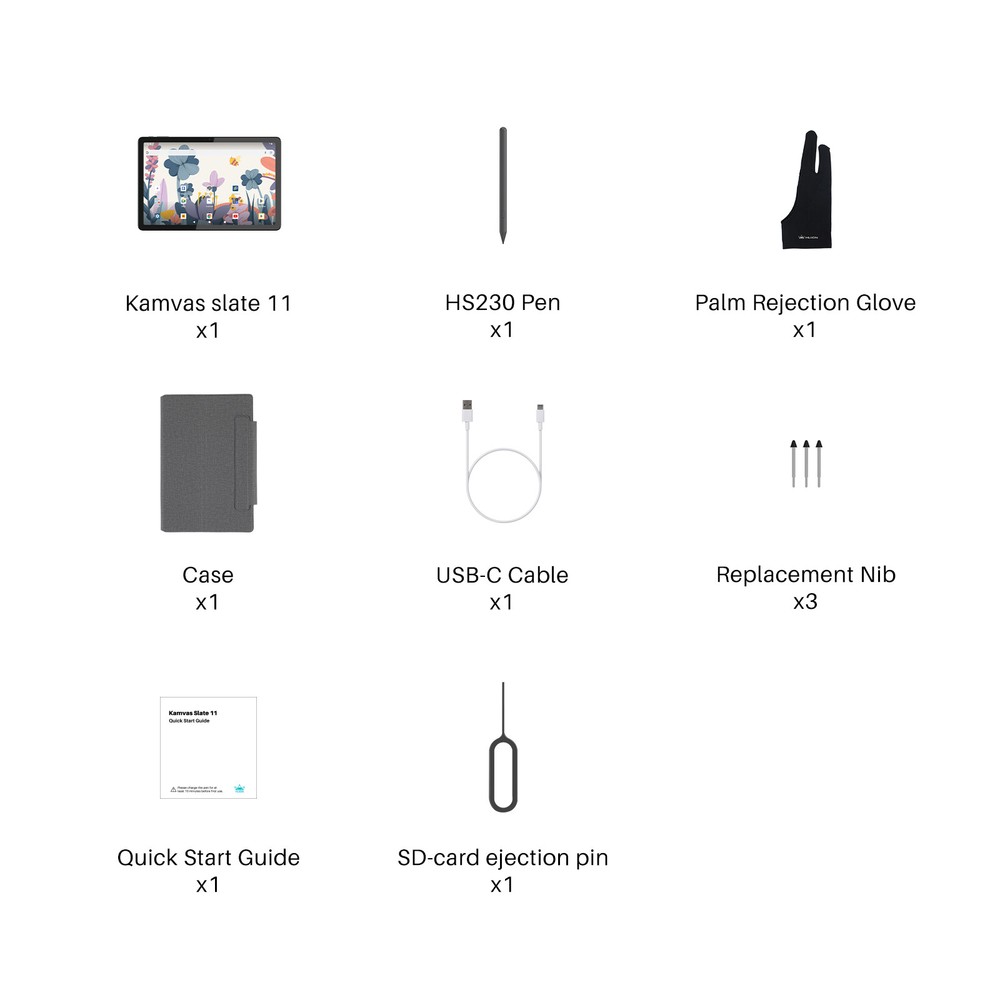 Refurbished HUION Kamvas Slate 11 Android Tablet Bluetooth Dgital Graphic Tablet