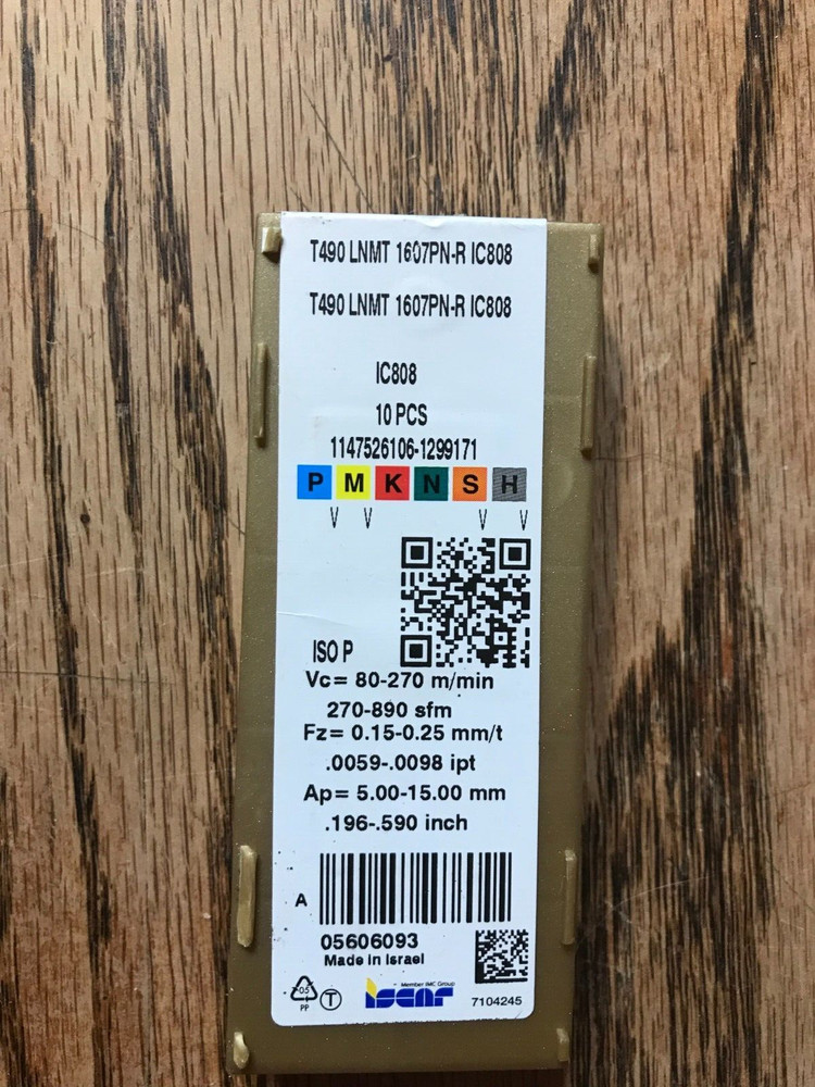 Genuine Inserts 10 PCS T490 LNMT 1607PN-R IC808