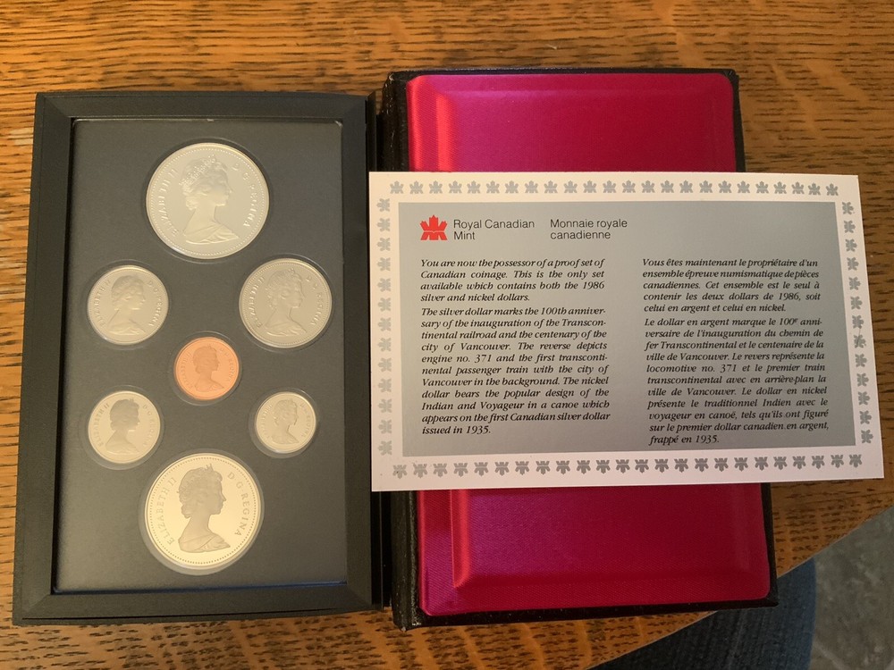 1986 ROYAL CANADIAN MINT PROOF SET