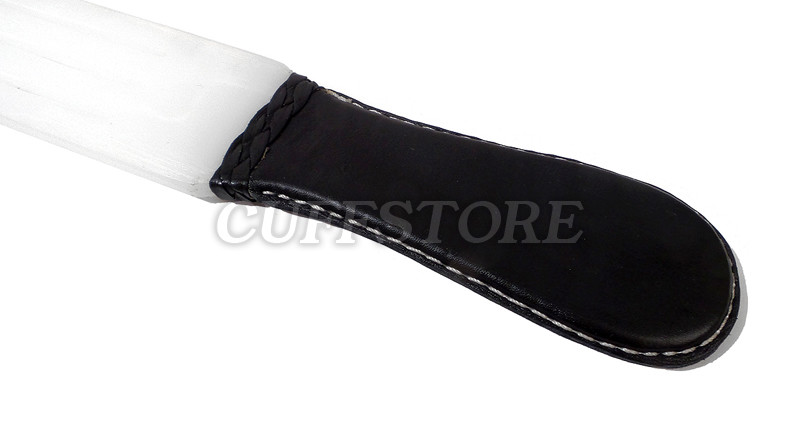 BDSM Long White Teflon Rigid Spanking Paddle