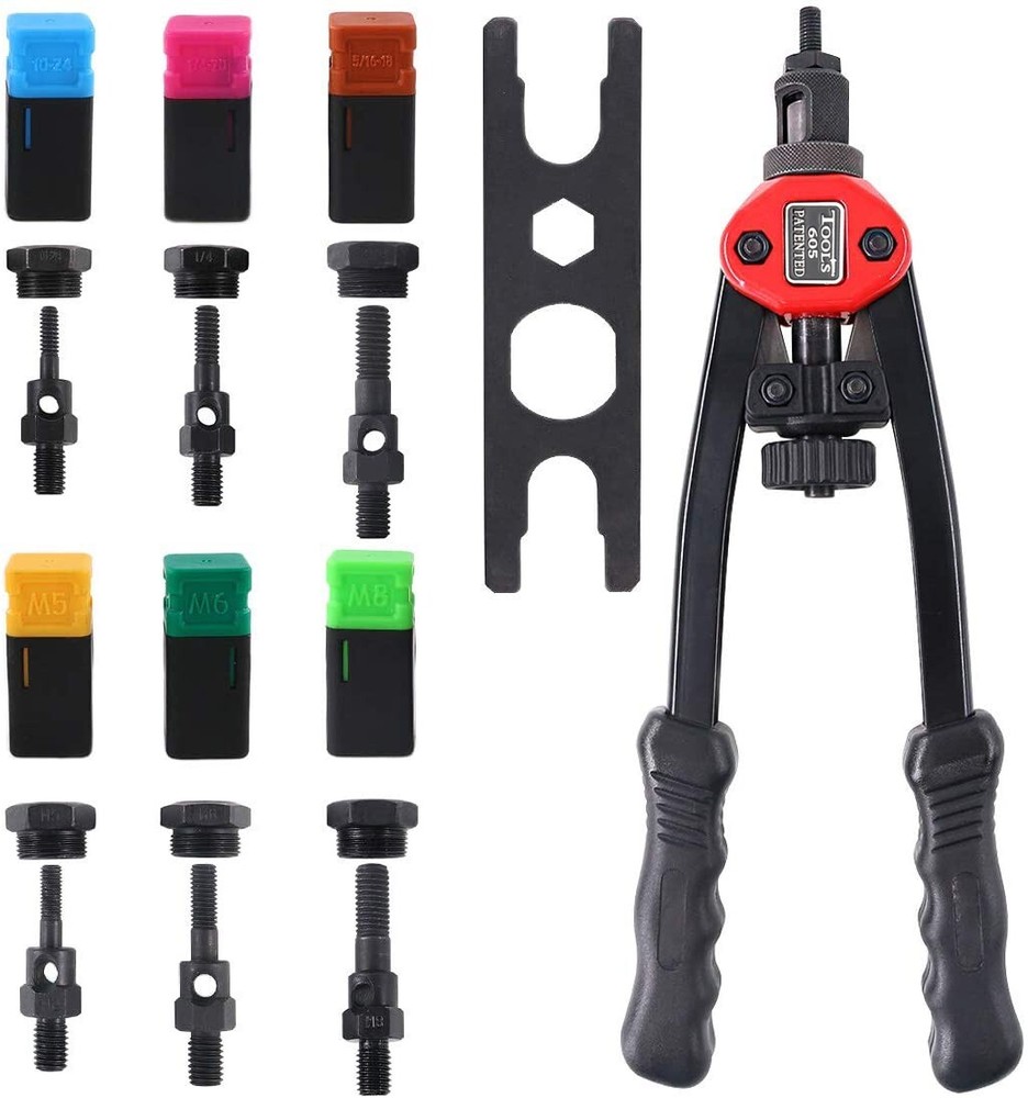 13'' Rivet Gun Kit Rivnut Thread Setting Tool Nut Setter NutSert Metric&SAE 330