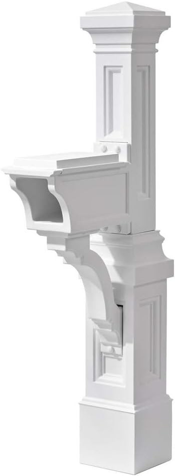Step2 Atherton Mailbox Post, Mailbox Not Included, Classic White
