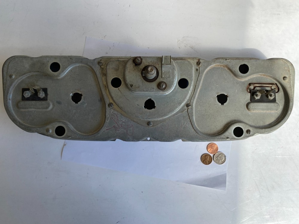 Dirty Dented Broken Gauges-Dash Instrument Panel Cluster BACKING PLATE-CHEVY C10