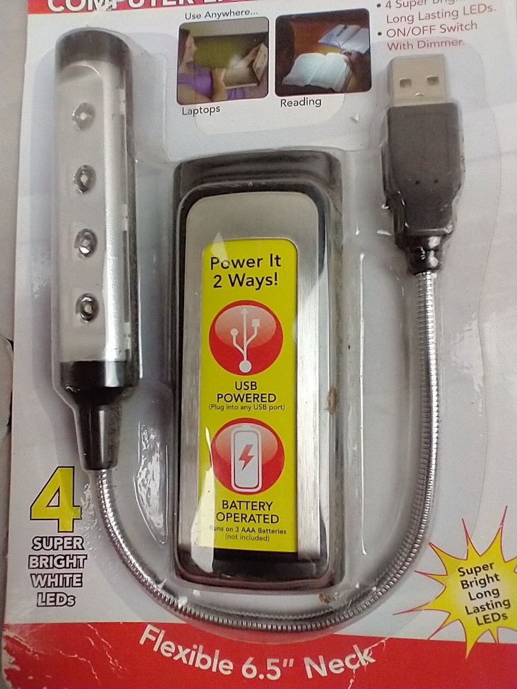 NEW - Ritelite LPL792 Wireless USB 5-LED Touch-On Computer Light