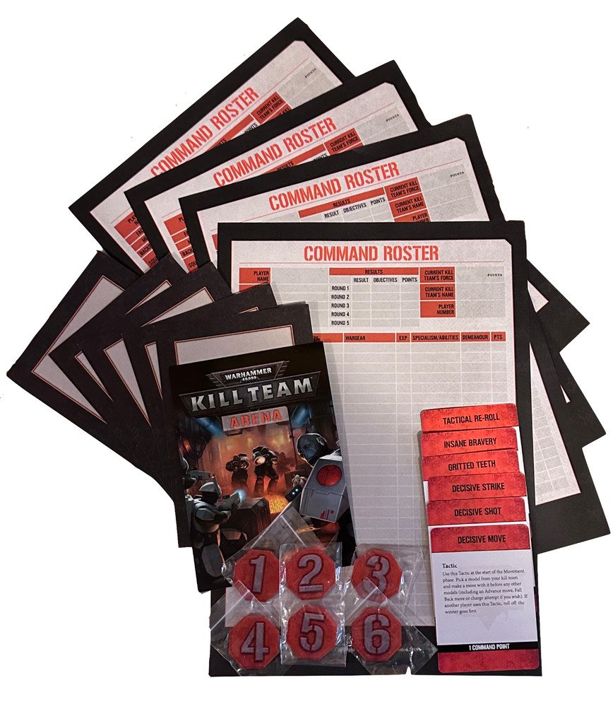 Warhammer 40k - Kill Team Deck, Obj Counters, Cards, and Rosters - Never used