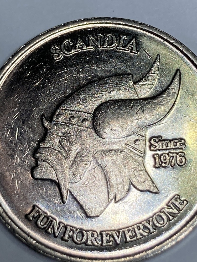 VINTAGE SCANDIA ARCADE TOKEN #qd1