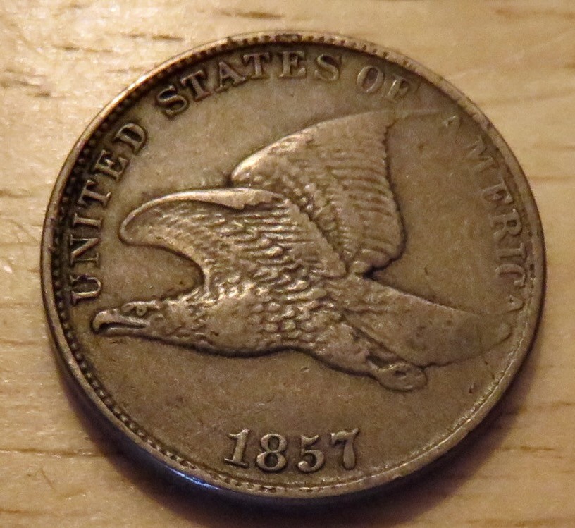 1857 Flying Eagle cent *VF / XF*