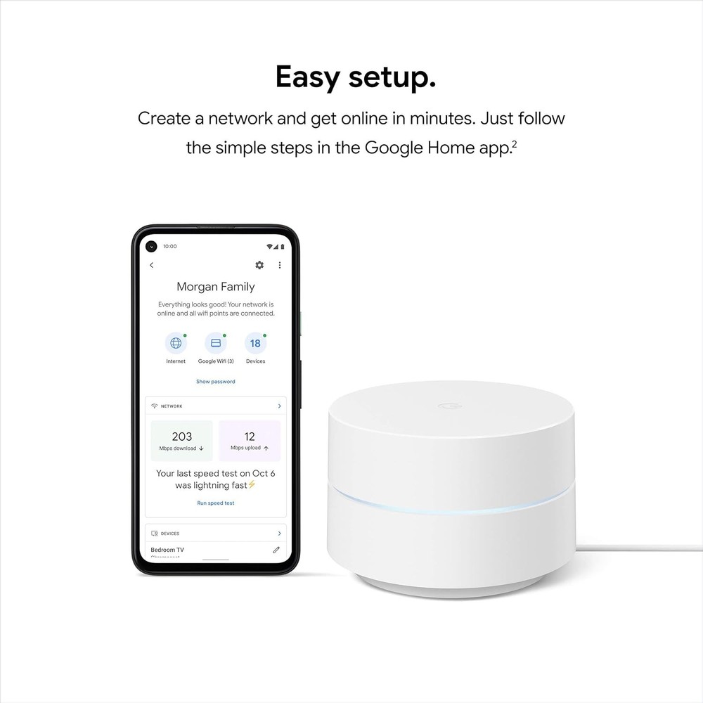 Google Mesh System Wifi Router - 3 Pack (Used)