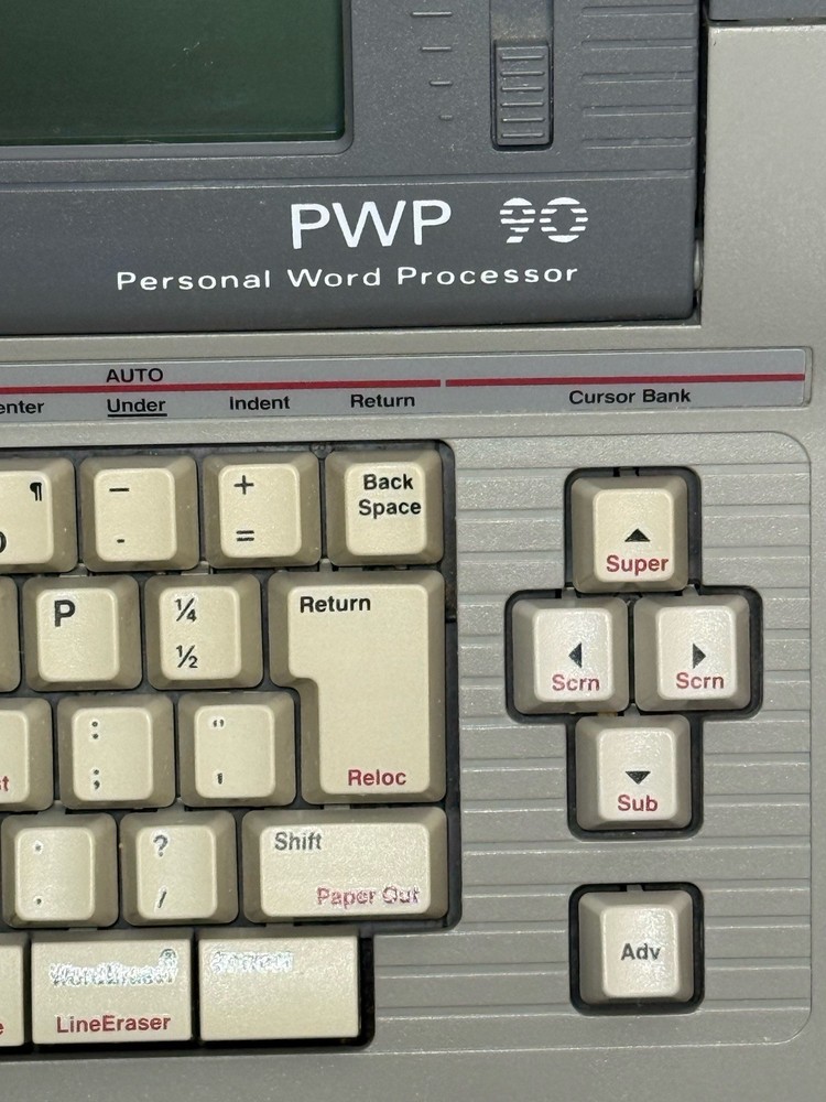 Smith Corona PWP 90 Personal Word Processor Tested Works VG Needs Ribbon