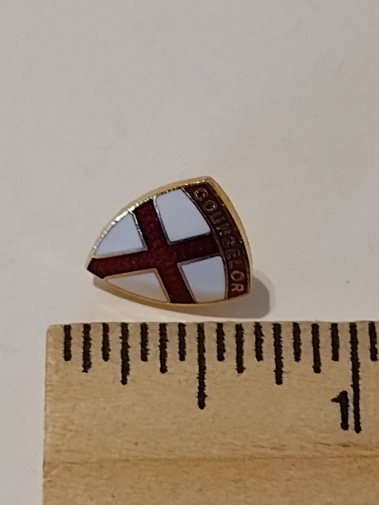 Counselor Religious Cross Small Tack Pin