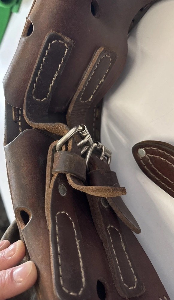 Lineman Pole/Tree Climbing Gear Bashlin Belt Brown Leather 88 B Size D 27