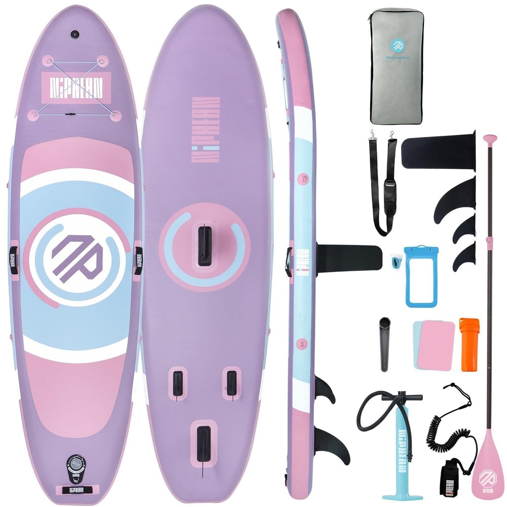 （Ultra-Light）Inflatable Paddle Board with (Beginner Friendly) StabilTrac Fin ...