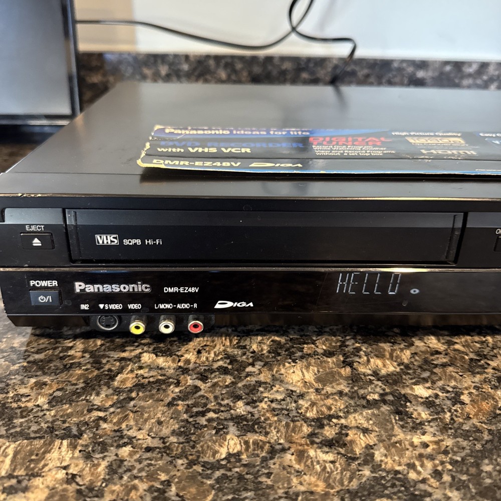 Panasonic DMR-EZ48V DVD VCR Combo Record UNTESTED Might Work No Remote
