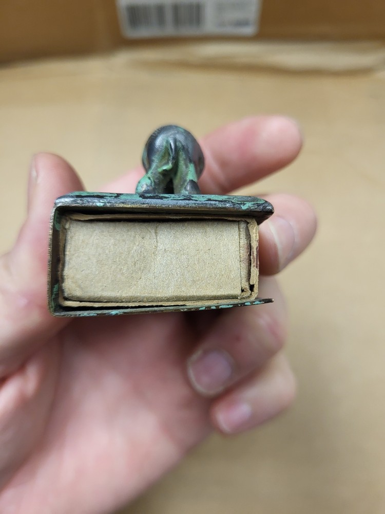 Antique Elephant Matchbox Holder