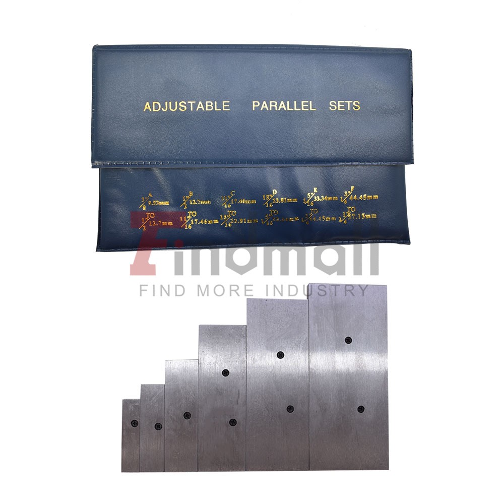 6Pcs High Precision Adjustable Parallel 3/8" - 2-1/4" Set For inspection etc
