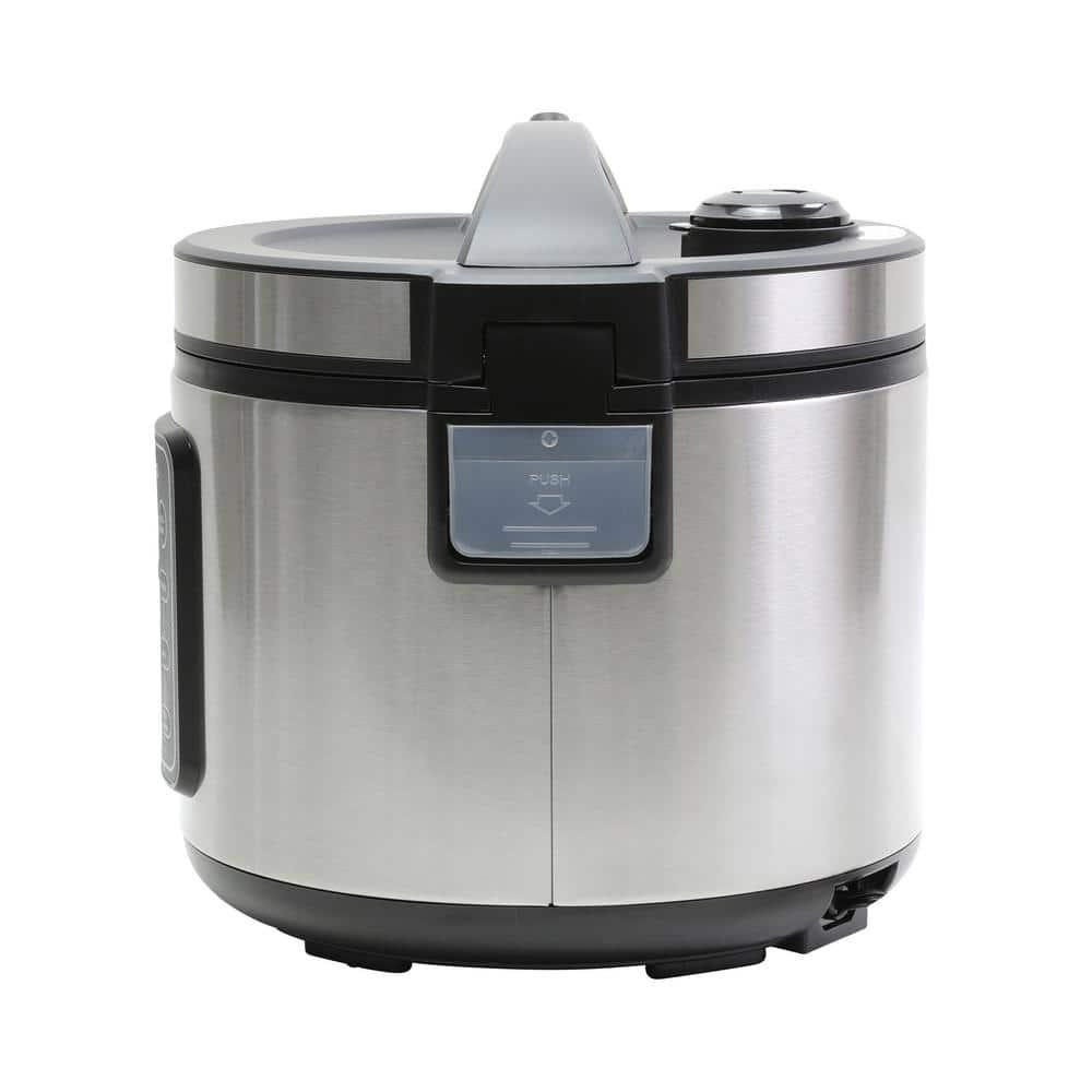West Bend Rice Cooker 20-Cup Stainless Steel Multi-Function Durable Versatile