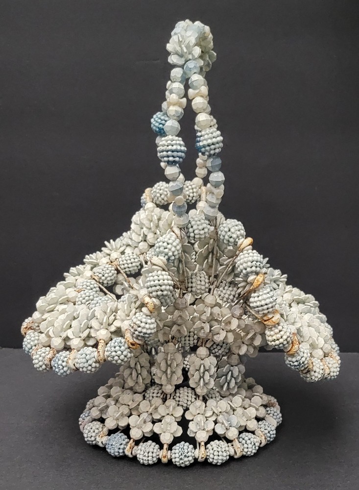 Vintage Beaded Basket
