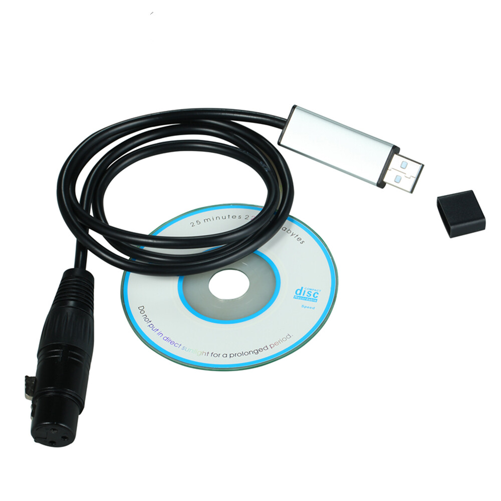 Usb To Dmx512 Interface Adapter Stage Lighting Disco Light Dj Dmx