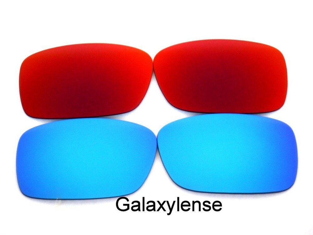 Galaxy Replacement Lenses For Oakley Crankcase Sunglasses Blue&Red Polarized