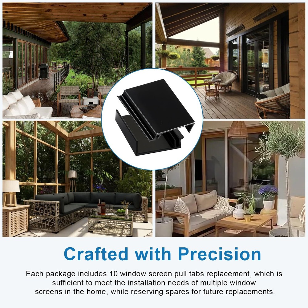 10 Pack Window Screen Pull Tabs Window Screen Lift Tabs Flat Spline Channel P...