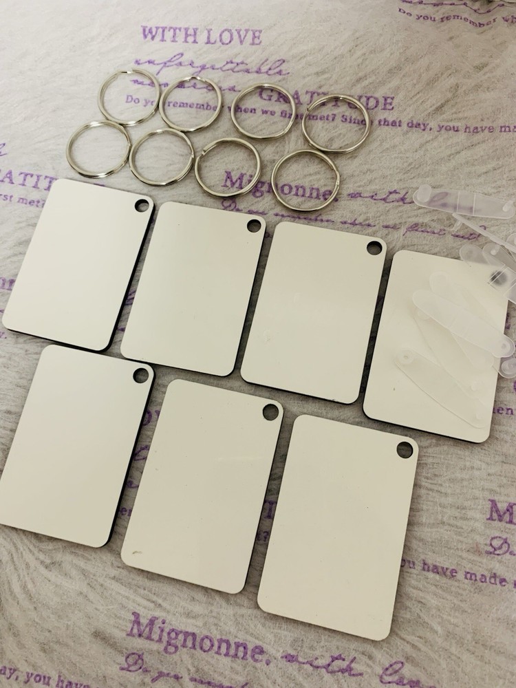sublimation keychain blanks 7Pcs