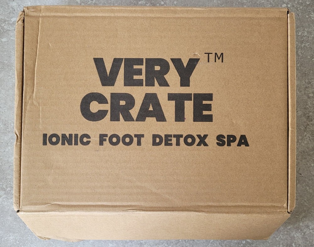 Factory Sealed NEW VERY CRATE Ionic Detox Foot Bath Machine Negative Hydrogen