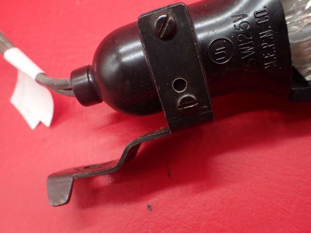 Vintage Sewing Machine Black BAKELITE Work Light # 88